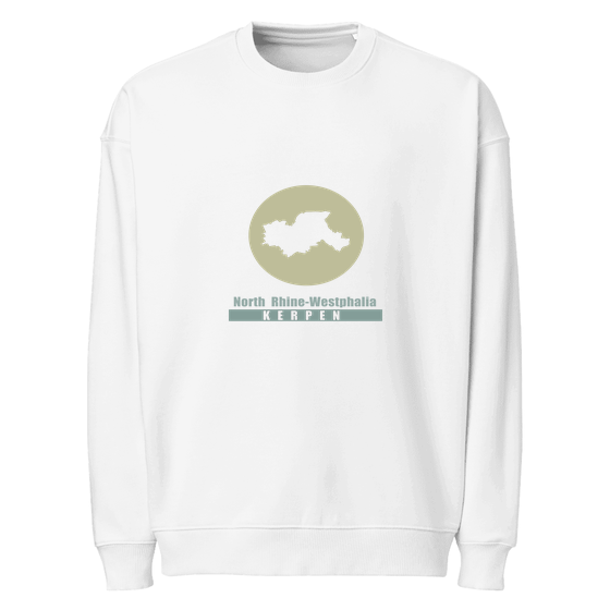Kerpen Sweatshirt mit Minimal Moon-Design (Weiß)