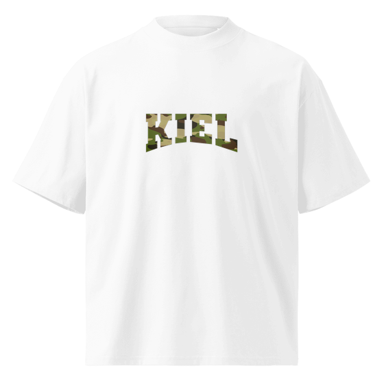 Kiel T-Shirt mit Camouflage-Design (Weiß) – Produktansicht