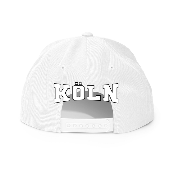 Köln Personalisierbare Köln Cap – Varsity4 Design – Weiß – Weiß
