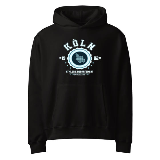 Köln Hoodie mit Varsity Hero-Design (Schwarz)