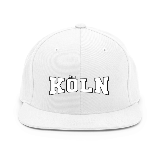 Köln Cap mit Varsity4-Design (Weiß)