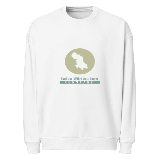 Konstanz Sweatshirt mit Minimal Moon-Design (Weiß) – Produktansicht