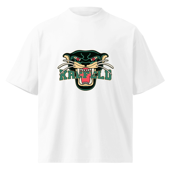 Krefeld T-Shirt mit Panther-Design (Weiß) – Produktansicht