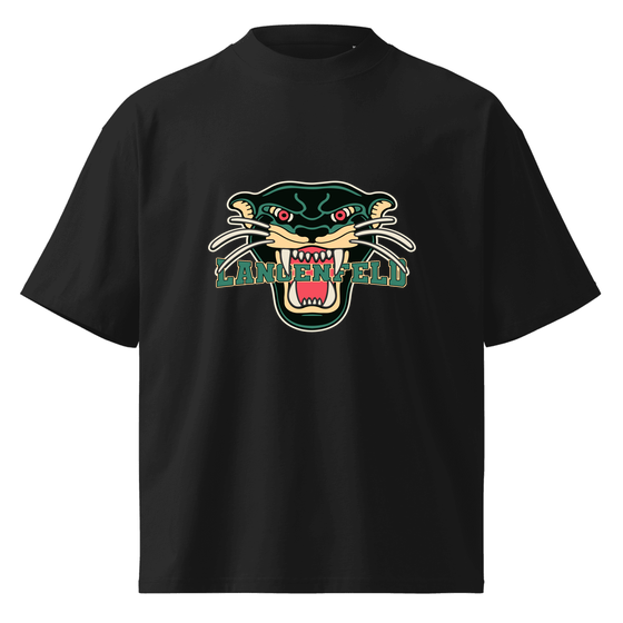 Langenfeld T-Shirt mit Panther-Design (Schwarz) – Produktansicht