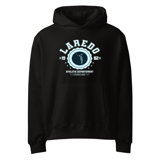 Laredo Hoodie with Varsity Hero design (Black)
