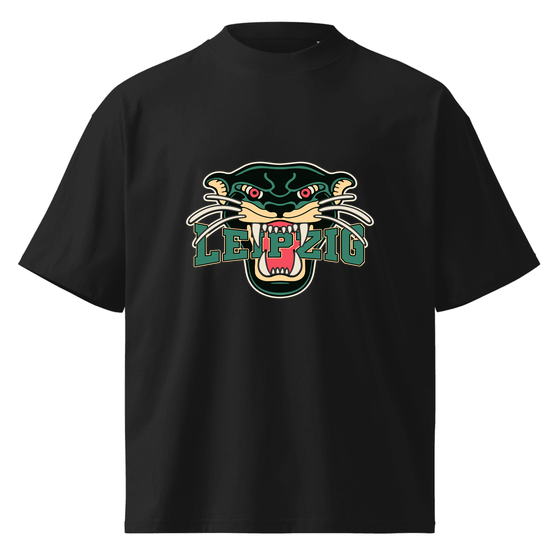 Leipzig T-Shirt mit Panther-Design (Schwarz)