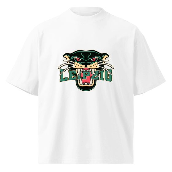 Leipzig T-Shirt mit Panther-Design (Weiß) – Produktansicht