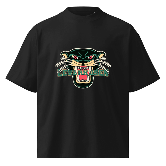 Leverkusen T-Shirt mit Panther-Design (Schwarz)