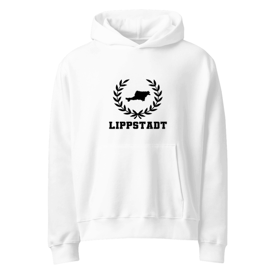 Lippstadt Hoodie mit Laurel Boundary-Design (Weiß)