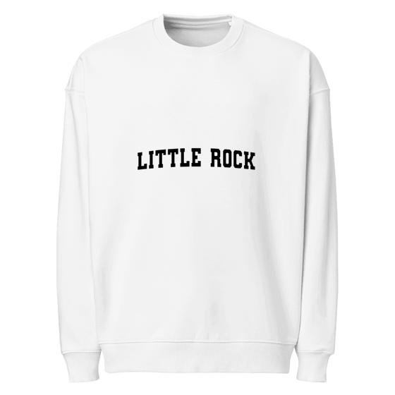 Little Rock Sweatshirt with Varsity3 design (White)