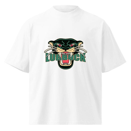 Lubbock T-Shirt with Panther design (White) – Produktansicht