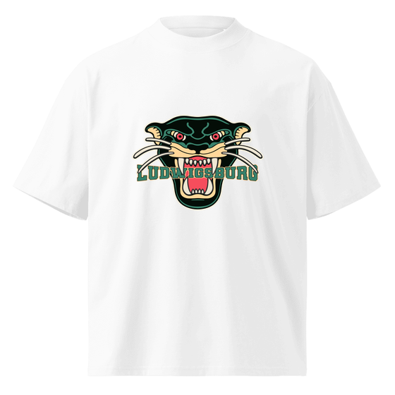 Ludwigsburg T-Shirt mit Panther-Design (Weiß) – Produktansicht