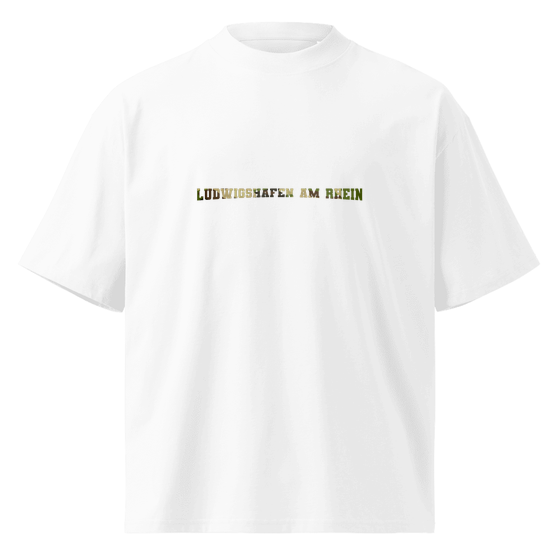Ludwigshafen am Rhein T-Shirt mit Camouflage-Design (Weiß) – Produktansicht