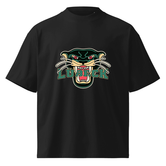 Lübeck T-Shirt mit Panther-Design (Schwarz)