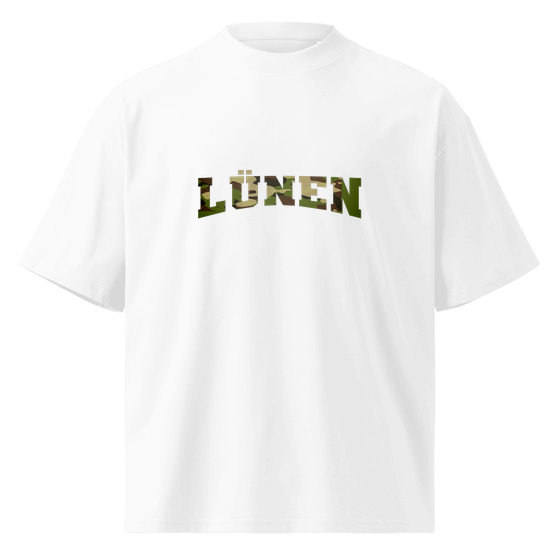 Lünen T-Shirt mit Camouflage-Design (Weiß) – Produktansicht