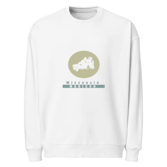 Madison Sweatshirt with Minimal Moon design (White)
