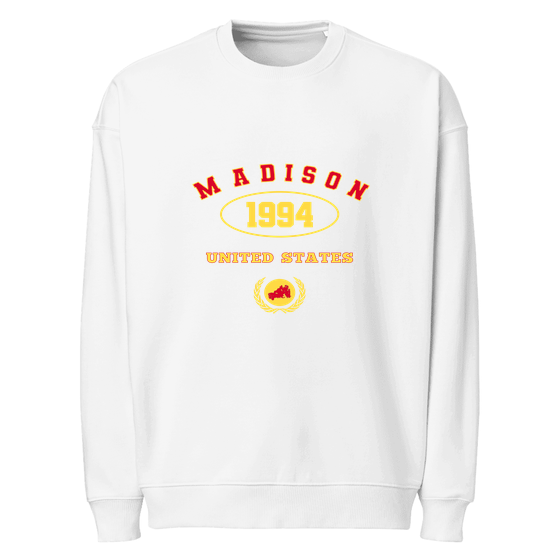 Madison Sweatshirt with University 1994 design (White)