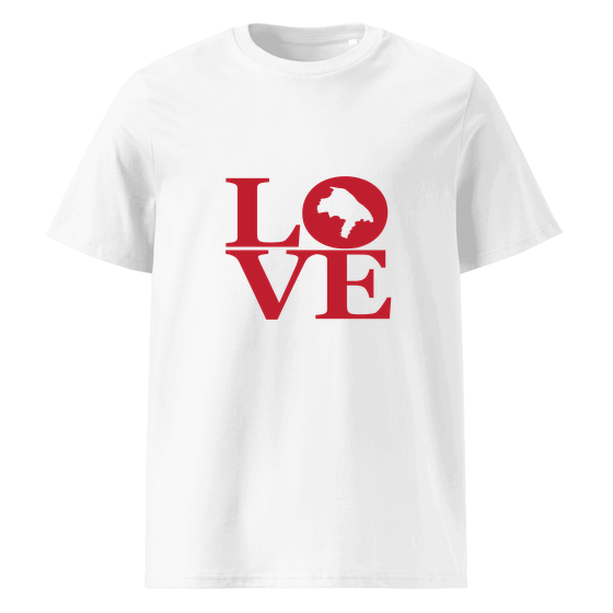 Mainz T-Shirt mit Love-Design (Weiß)