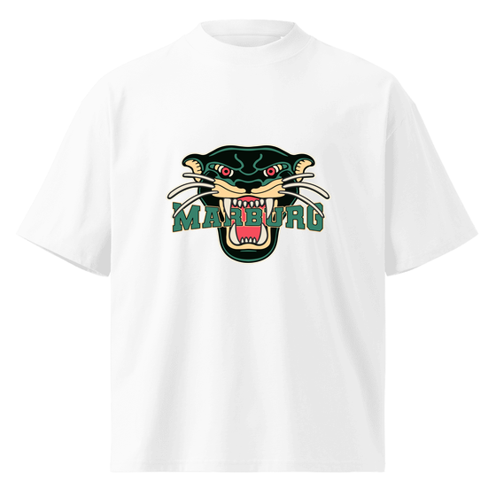 Marburg T-Shirt mit Panther-Design (Weiß) – Produktansicht