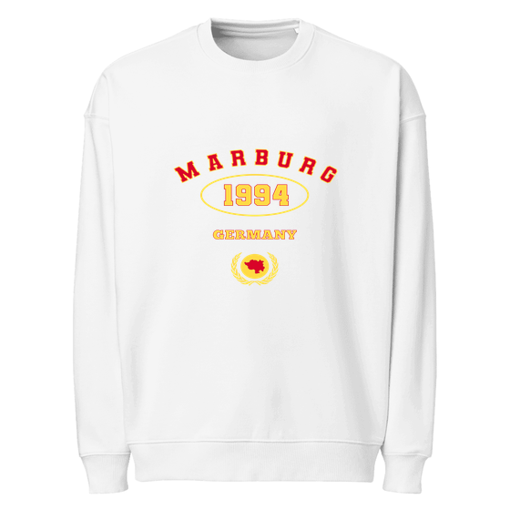 Marburg Sweatshirt mit University 1994-Design (Weiß) – Produktansicht