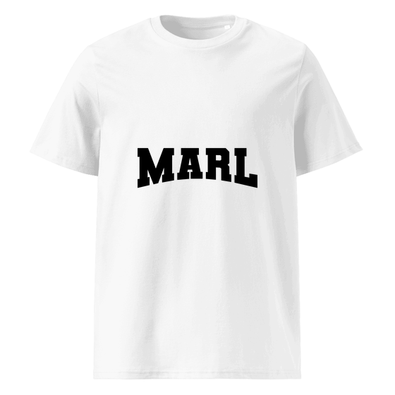Marl T-Shirt mit Varsity17-Design (Weiß) – Produktansicht