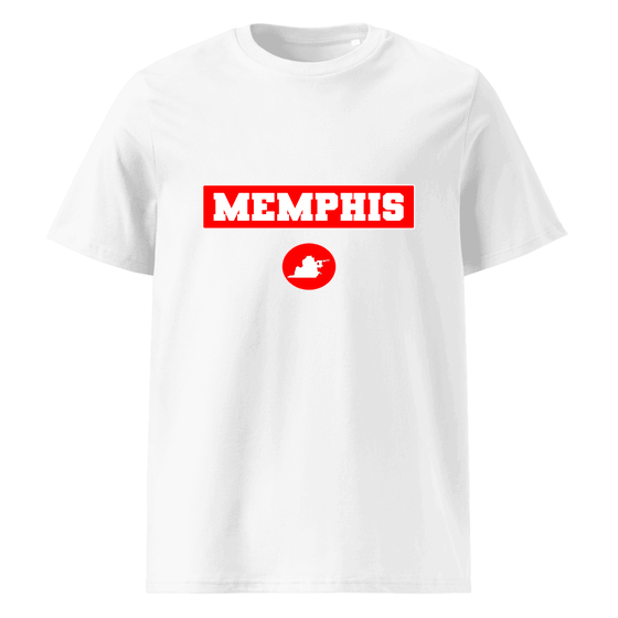 Memphis T-Shirt with Signal14 design (White) – Produktansicht