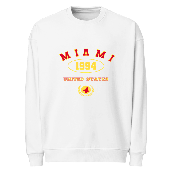 Miami Sweatshirt with University 1994 design (White)