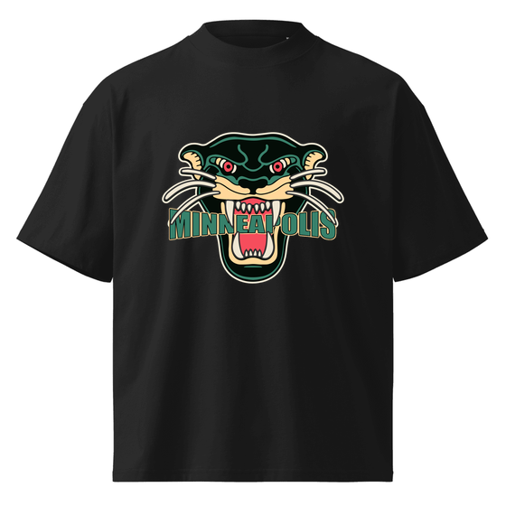 Minneapolis T-Shirt with Panther design (Black)