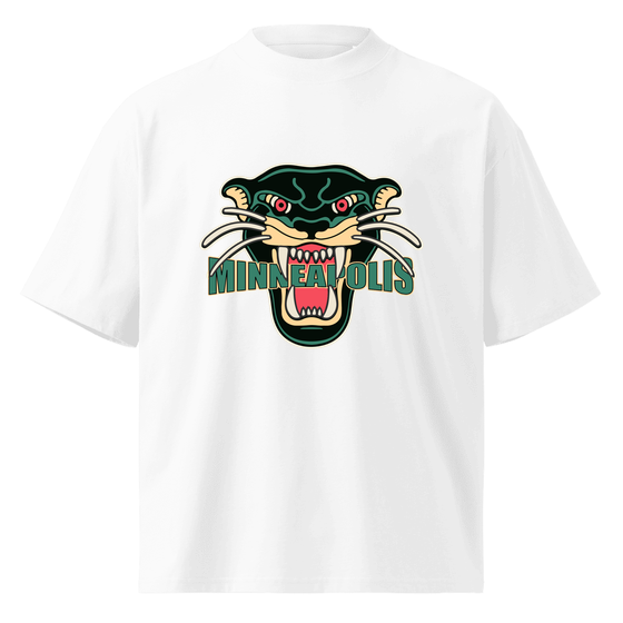 Minneapolis T-Shirt with Panther design (White) – Produktansicht