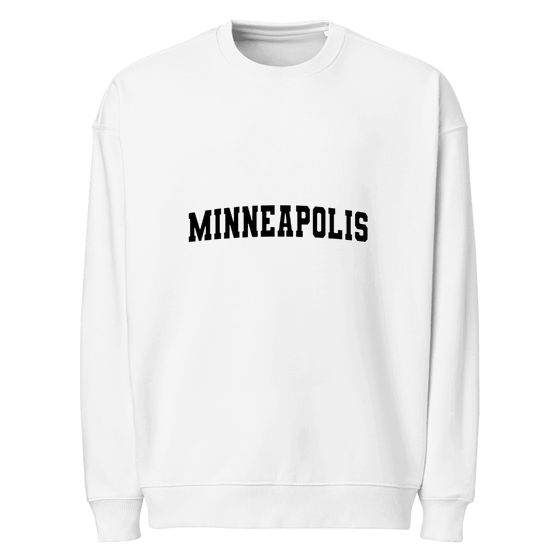 Minneapolis Sweatshirt with Varsity3 design (White)