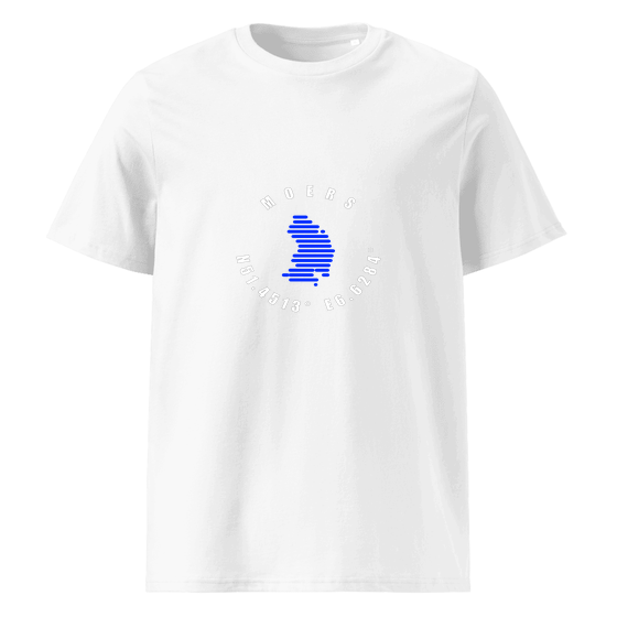 Moers T-Shirt mit Minimal Coordinates-Design (Weiß)
