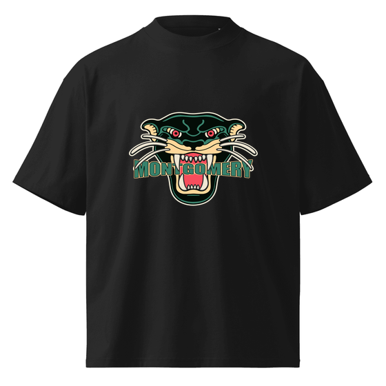 Montgomery T-Shirt with Panther design (Black)