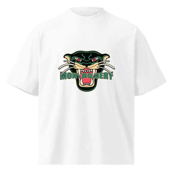 Montgomery T-Shirt with Panther design (White) – Produktansicht