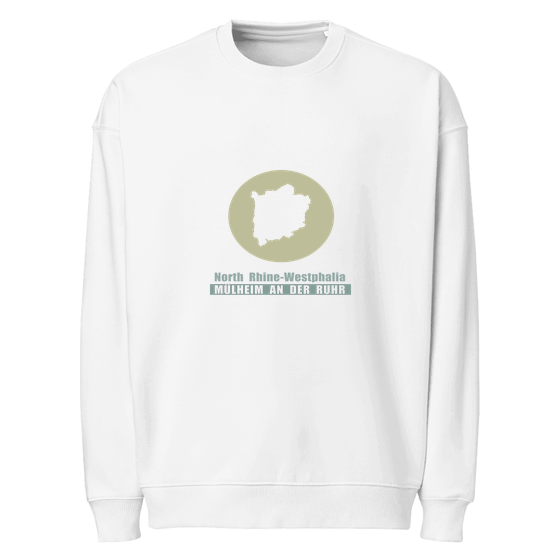 Mülheim an der Ruhr Sweatshirt mit Minimal Moon-Design (Weiß)