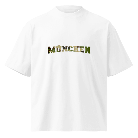 München T-Shirt mit Camouflage-Design (Weiß) – Produktansicht
