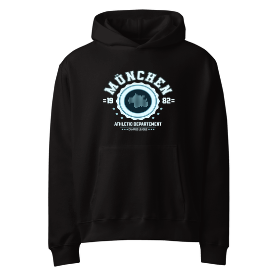 München Hoodie mit Varsity Hero-Design (Schwarz)