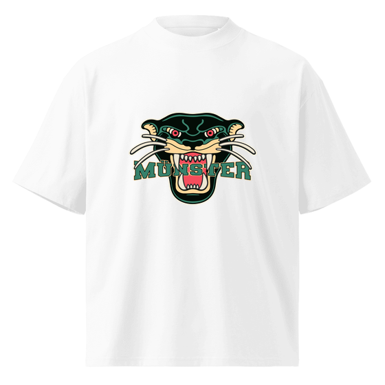Münster T-Shirt mit Panther-Design (Weiß) – Produktansicht