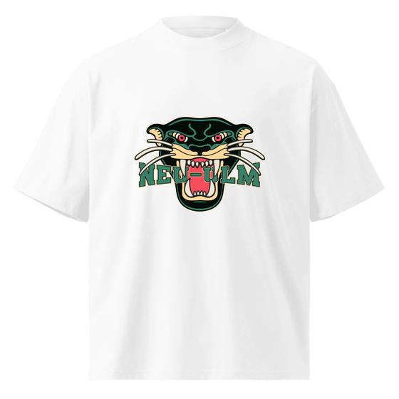 Neu-Ulm T-Shirt mit Panther-Design (Weiß) – Produktansicht