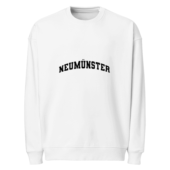 Neumünster Sweatshirt mit Varsity3-Design (Weiß)