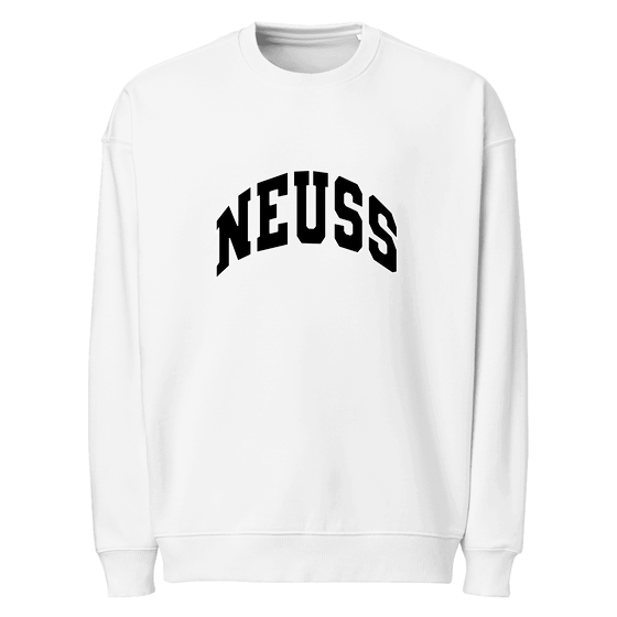 Neuss Sweatshirt mit Varsity3-Design (Weiß)