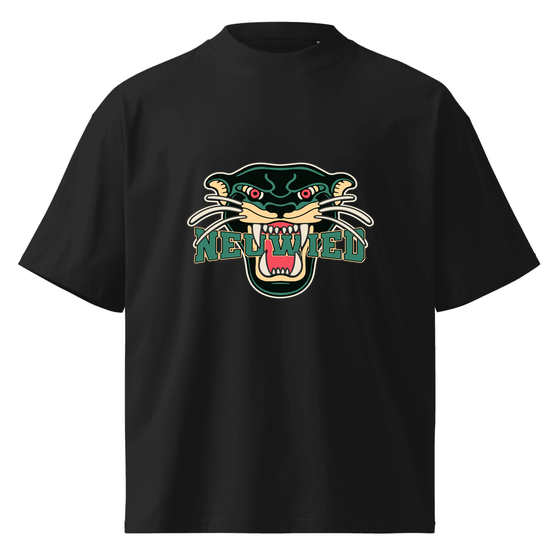 Neuwied T-Shirt mit Panther-Design (Schwarz) – Produktansicht