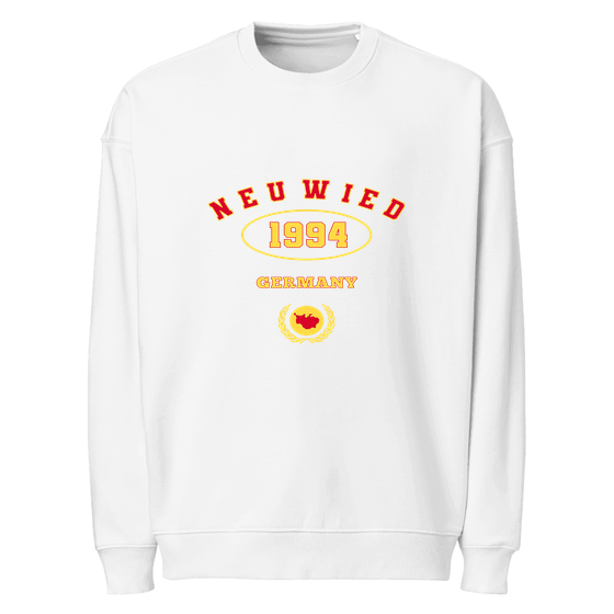 Neuwied Sweatshirt mit University 1994-Design (Weiß) – Produktansicht