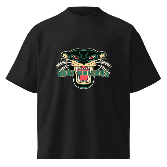 New Orleans T-Shirt with Panther design (Black)