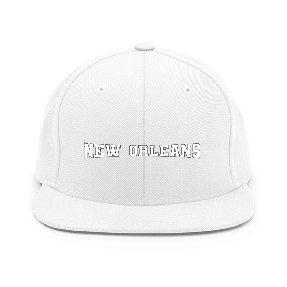 New Orleans Cap with Varsity4 design (White)