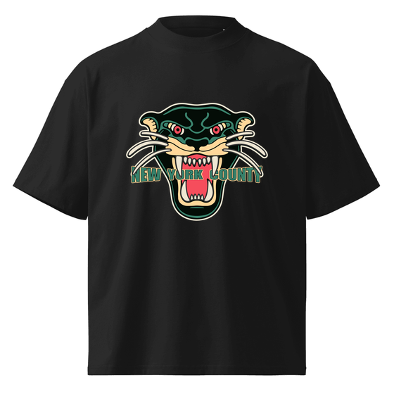 New York County T-Shirt with Panther design (Black)