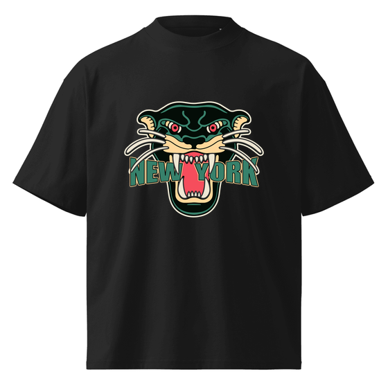 New York T-Shirt with Panther design (Black)