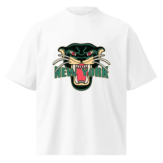 New York T-Shirt with Panther design (White) – Produktansicht