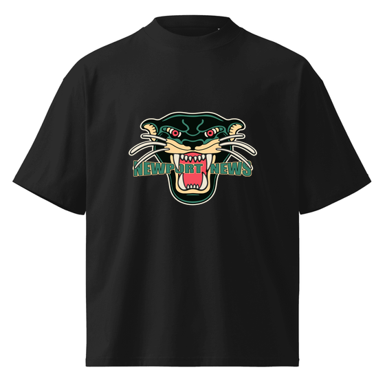 Newport News T-Shirt with Panther design (Black)