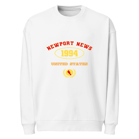 Newport News Sweatshirt with University 1994 design (White)