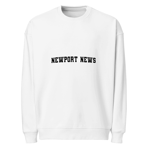 Newport News Sweatshirt with Varsity3 design (White)